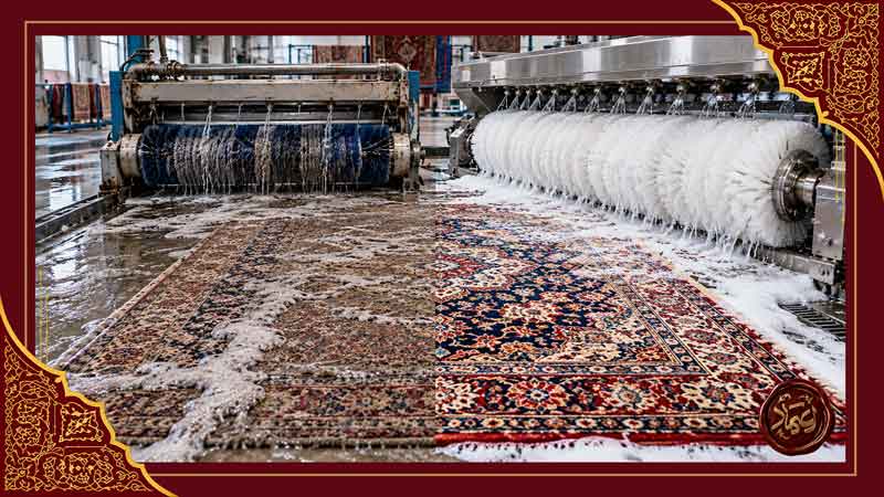 مقایسه نانوشویی و اعلاشویی فرش